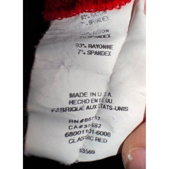 Sexy Bebe Classic Red V-Neck Tie Back Top M Pinup Retro Shirt Tight Y2K Classic - Picture 6 of 7